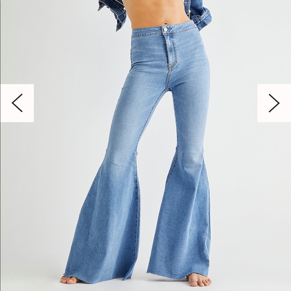 NWT Free People “Just Float On” Flare Jeans Size 26
